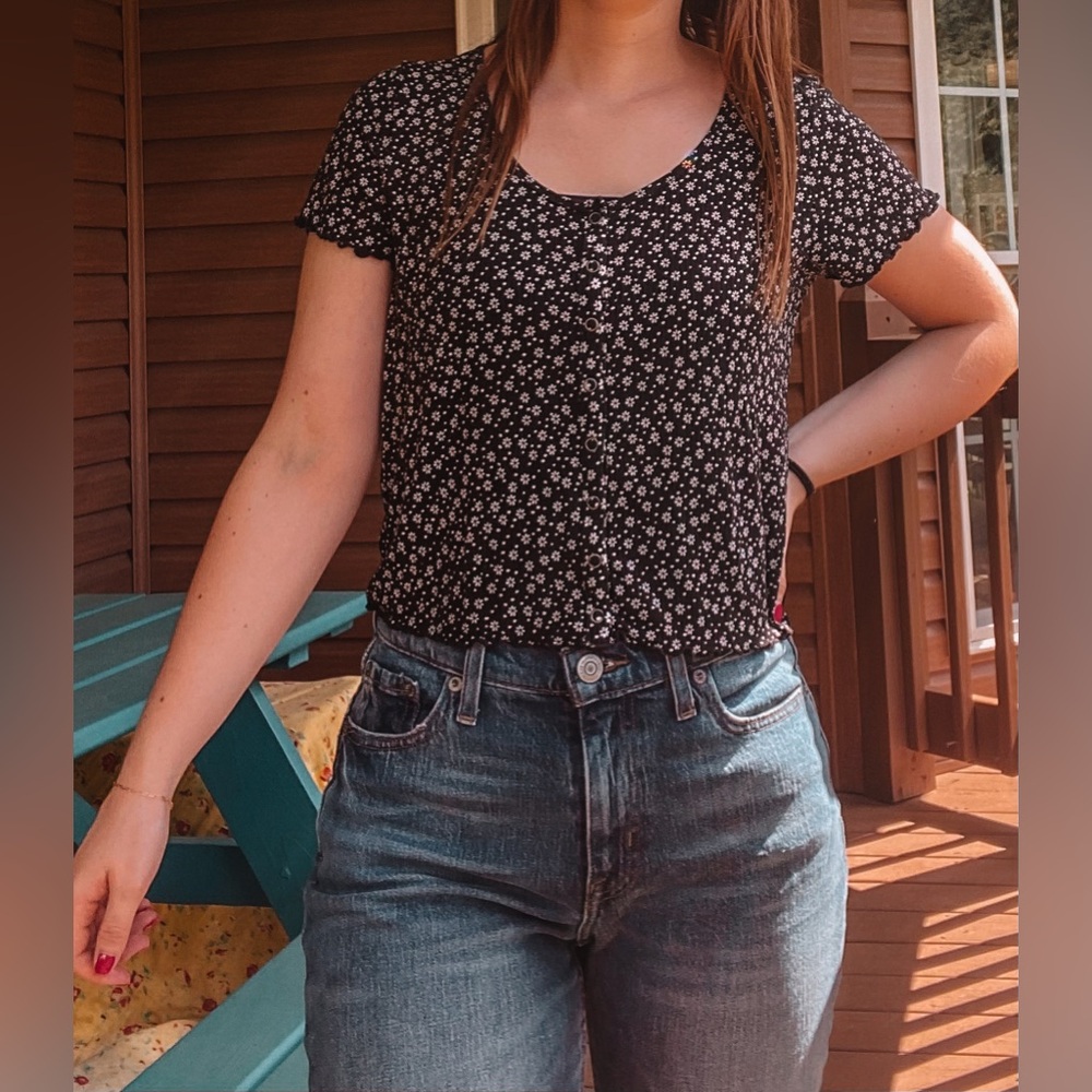 American eagle ribbed top